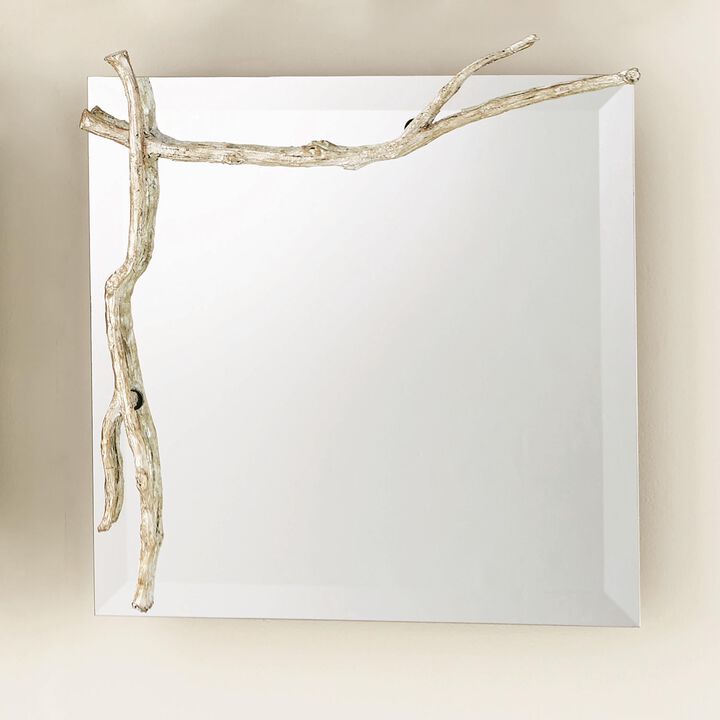 Twig Mirror Small Silver