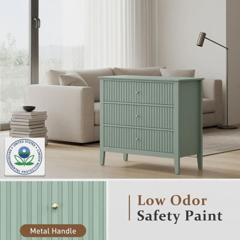Bekkig Modern 3-Drawer Dresser image number 2