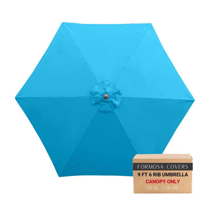 9ft Market Patio Umbrella 6 Rib Replacement Canopy