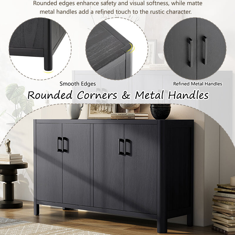 Farmhouse Rustic Storage Cabinet image number 6