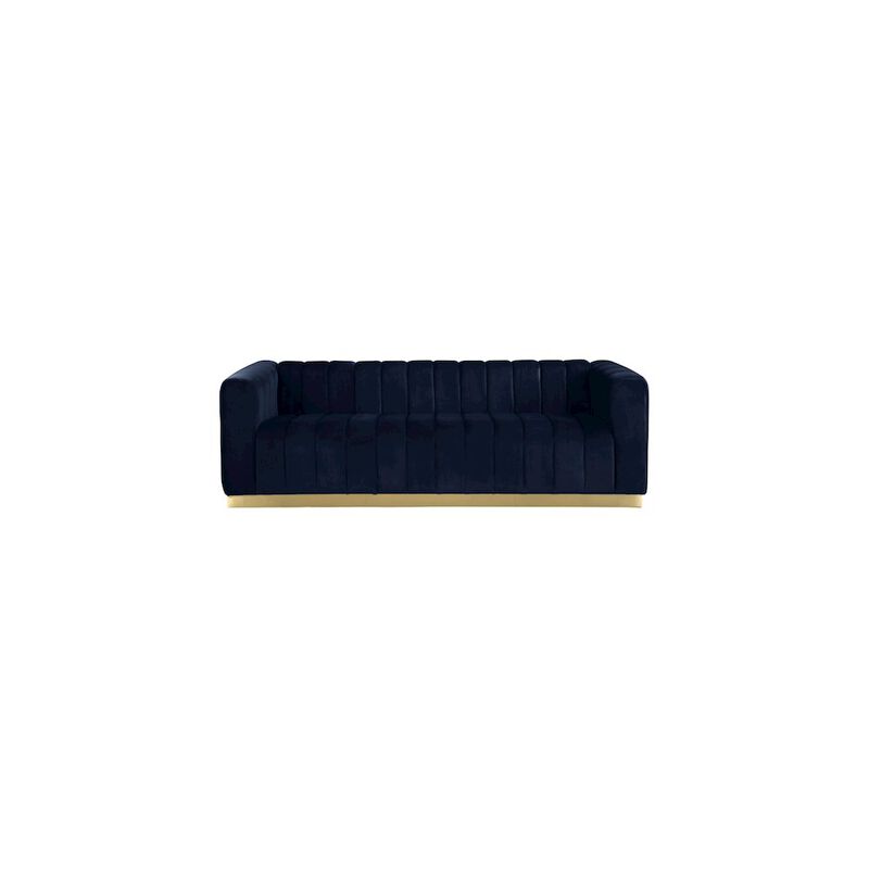Meridian Furniture Marlon Navy Velvet Sofa