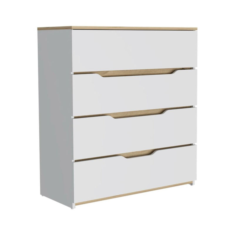 Dresser Oboe, Bedroom, White / Light Oak