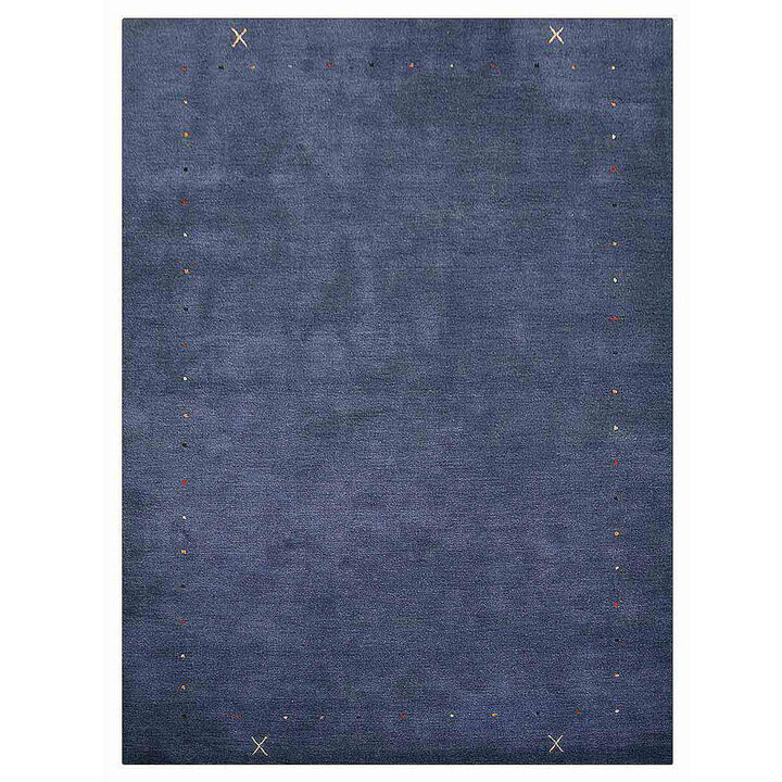 RUGSOTIC CARPETS HAND KNOTTED LOOM WOOL ECO-FRIENDLY AREA RUGS  - Rectangle, Contemporary Modern Design, High Pile Thick Handmade Anti Skid Rugs for Living Room (L00109)