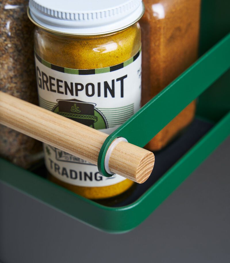 Magnetic Storage Caddy - Steel + Wood image number 4