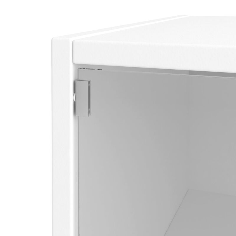 Clihome Glass Door Shoe Box Shoe Storage Cabinet with RGB Led Light image number 5