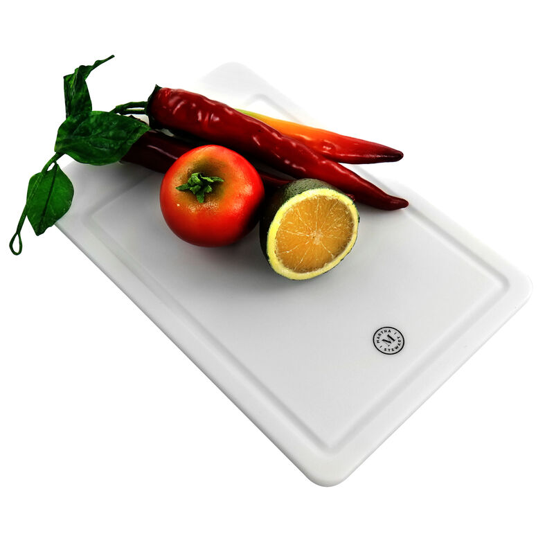 Martha Stewart Plastic 2 Piece Cutting Board in White