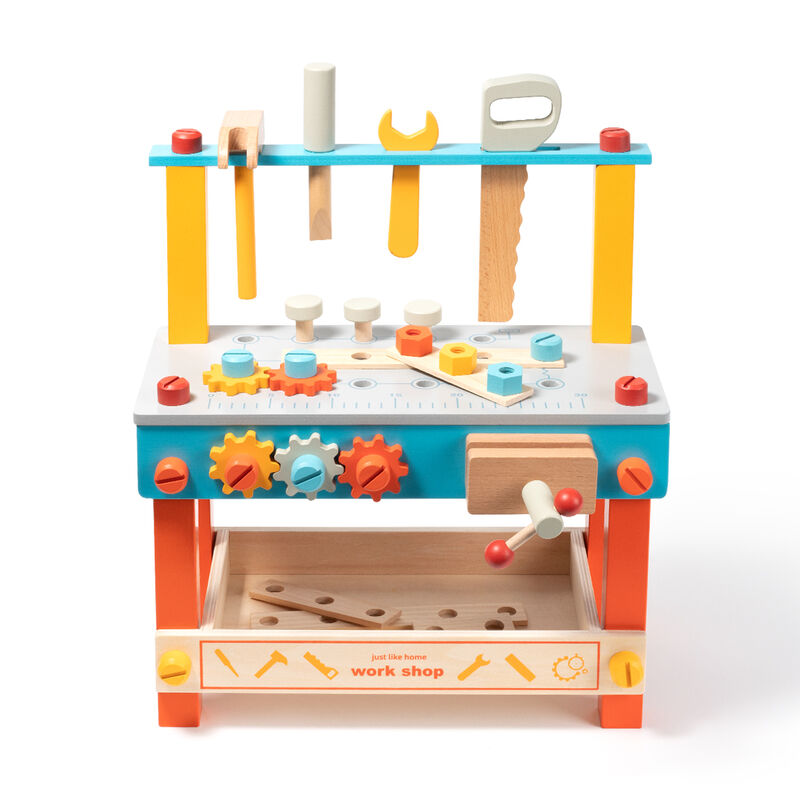 Wooden Tool Workbench Toy for Kids,Great Gifts for Toddlers,Christmas and Birthday Party (8 Pcs an order)