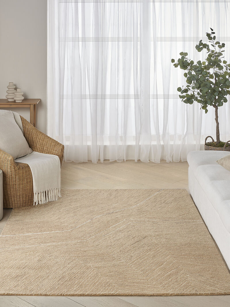 Pure Angles ANG01 Camel 3'9" x 5'9" Rug