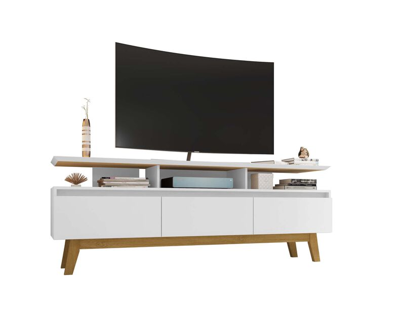 Yonkers White Large TV Stand