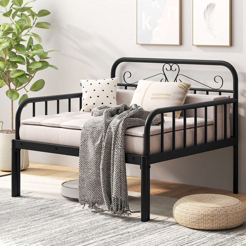 Daybed to Bed with Guardrails and Armrests for Safe and Versatile Sleeping Space image number 2