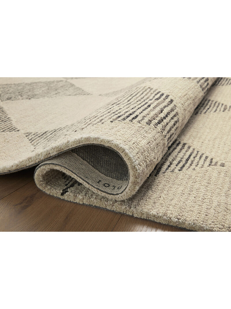 Francis FRA01 Beige/Charcoal 3'6" x 5'6" Rug