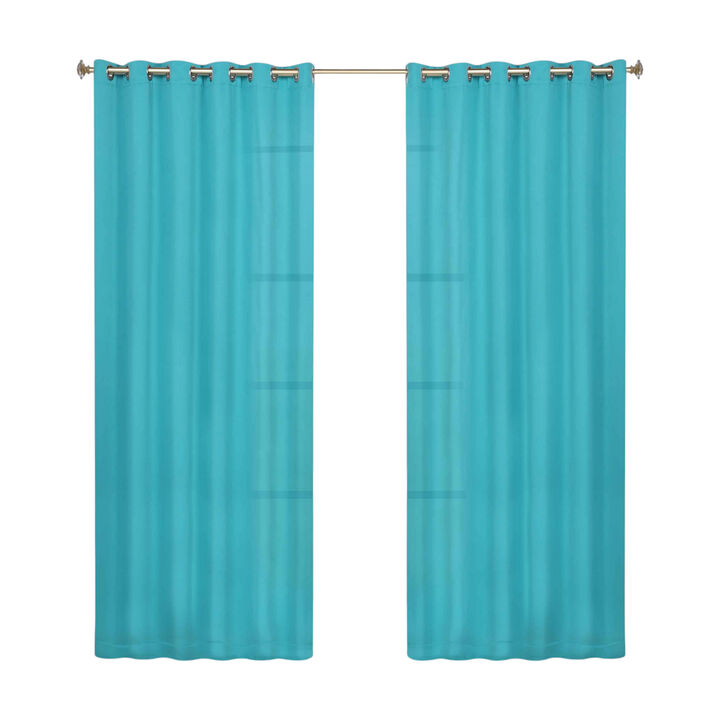Modern Solid Blackout Curtain Panels Set of 2 Room Darkening Drapes