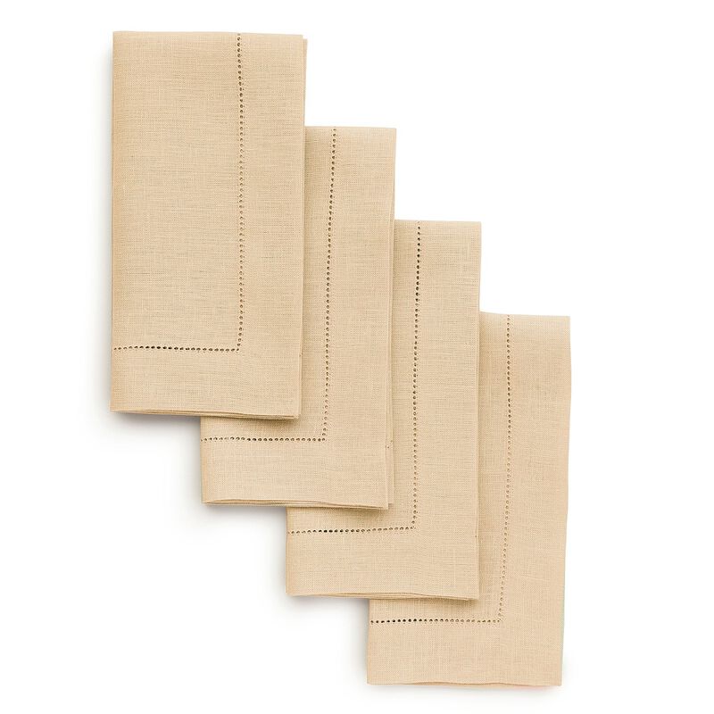 Linen Dinner Napkins - Classic Hemstitch