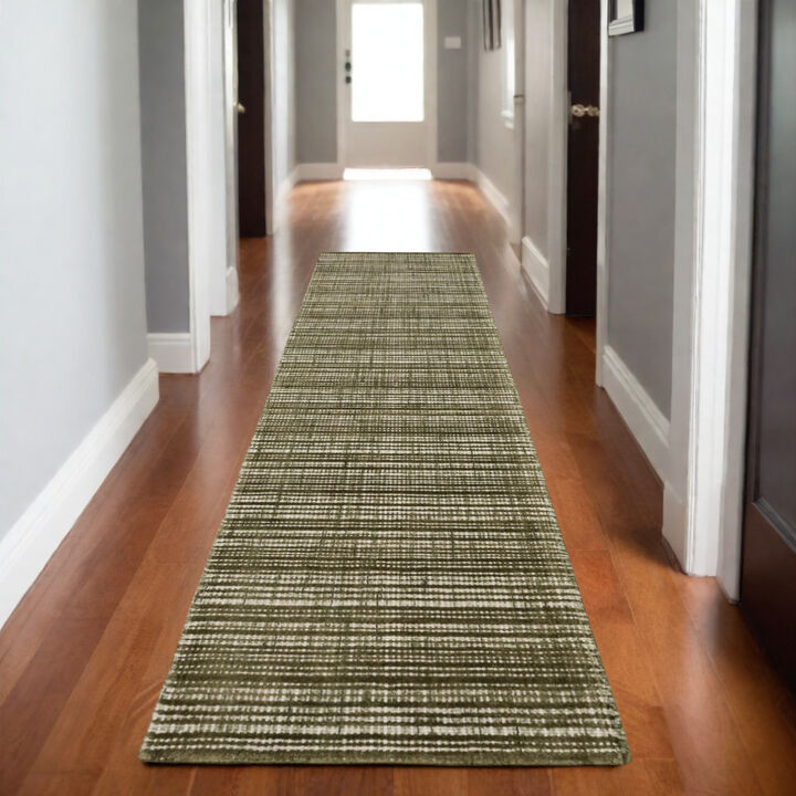 HomeRoots Striped Hand Tufted Area Rug