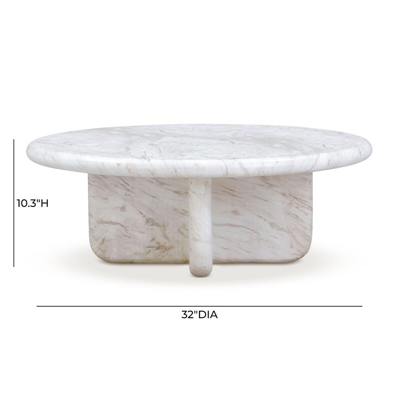 Juju Marble Indoor/Outdoor 32" Short Coffee Table