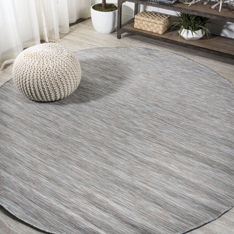 Ethan Modern Flatweave Solid Round Area Rug