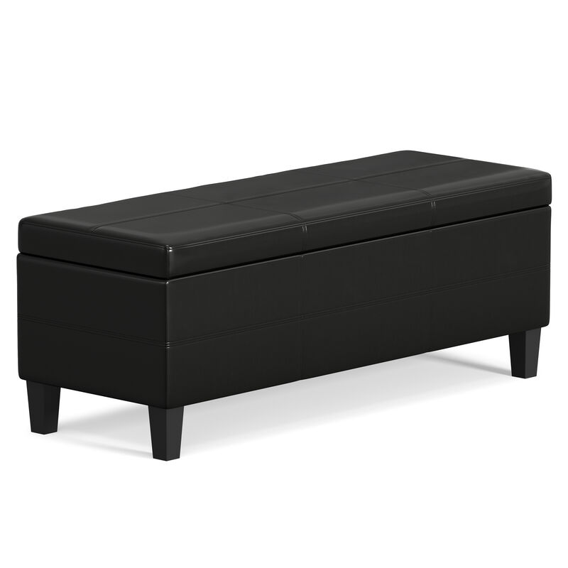Simpli Home Afton Storage Ottoman Bench image number 0