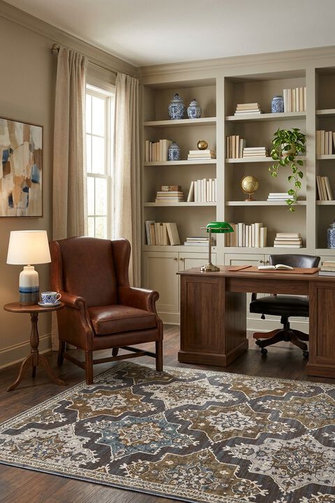 Ellington ELL07 Blue 2'3" x 7'6" Runner Rug
