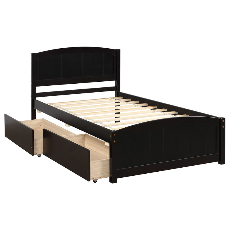 Merax Platform Bed with Two Drawers