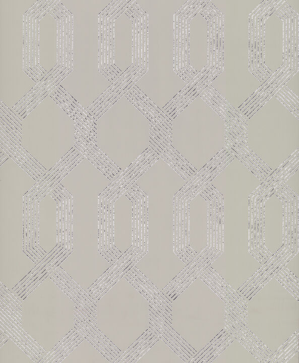 Viva Lounge Silver Metallic Wallpaper