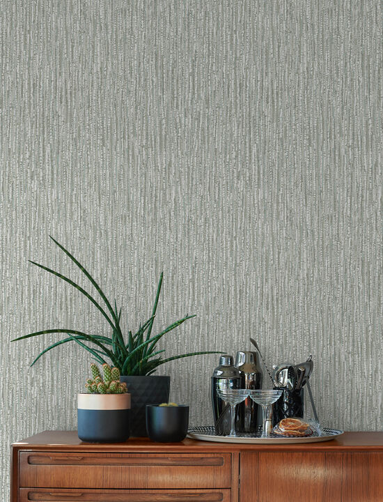Corliss Moss Beaded Strands Wallpaper