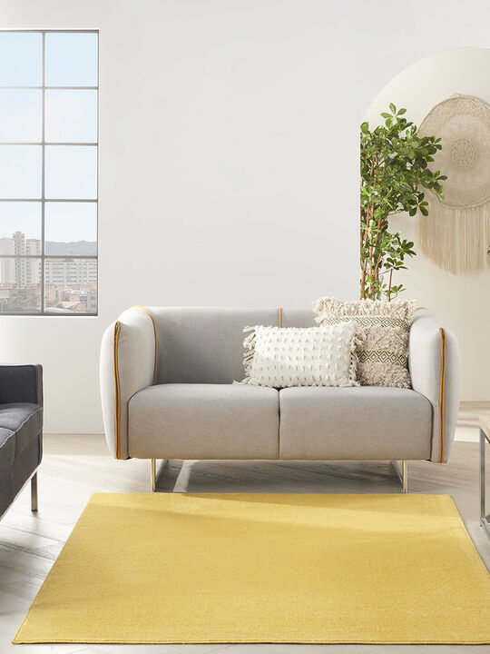 Nourison Essentials NRE01 Yellow 4' x 6' Rug