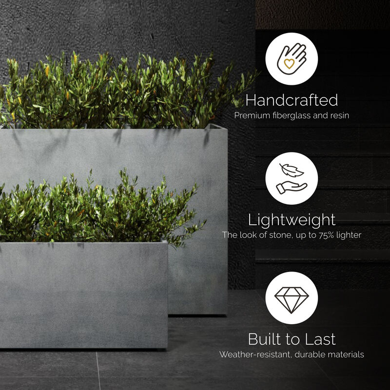 COSAPOTS Semplito Rectangular Planter