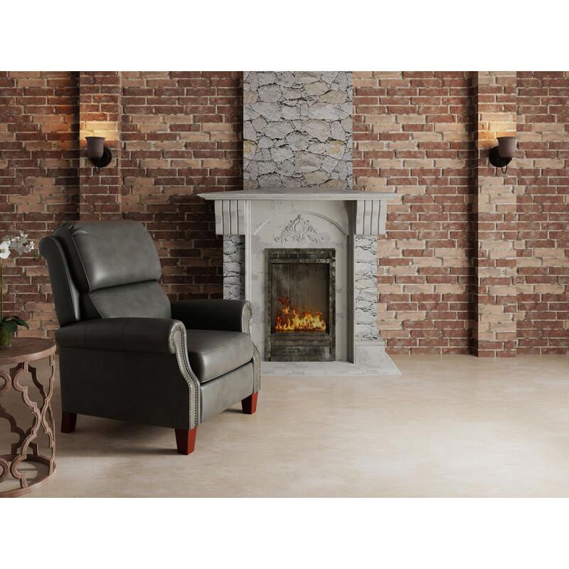 Sunset Trading Alexander Pushback Leather Recliner