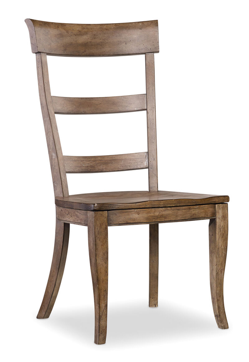 Sorella Ladderback Side Chair in Light Wood