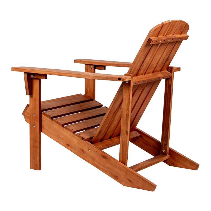Westport Outdoor Patio Traditional Acacia Wood Adirondack Chair