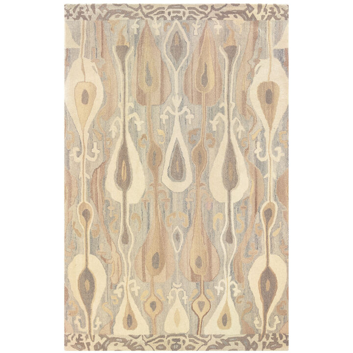 HomeRoots Wool Abstract Hand Tufted Area Rug