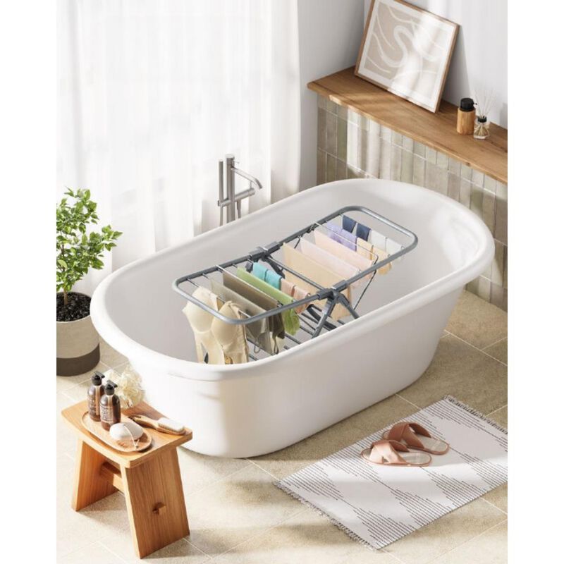 Small Foldable 2-Level Clothes Drying Rack