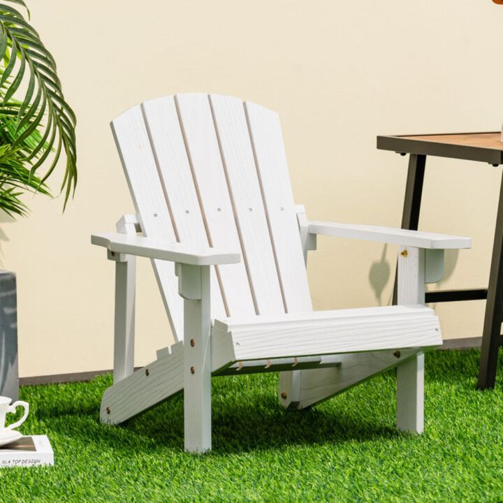 Hivago Kid's Adirondack Chair with High Backrest and Arm Rest