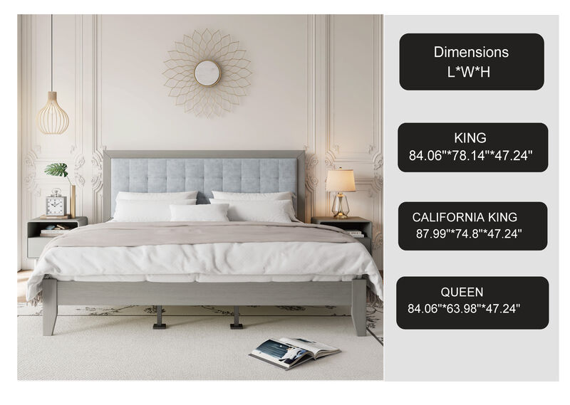 Lamor Solid Wood California King Bed image number 5