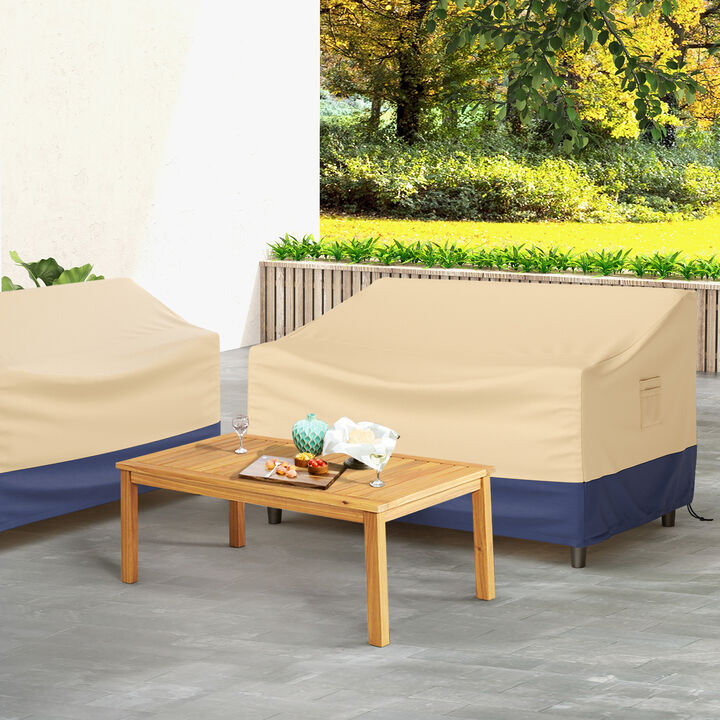 Patio Furniture Cover with Padded Handle and Click-Close Straps