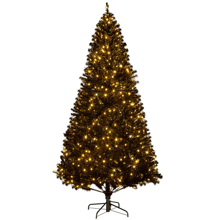 BreeBe 7.5ft Pre-Lit Artificial Christmas Tree with 500 LED Lights