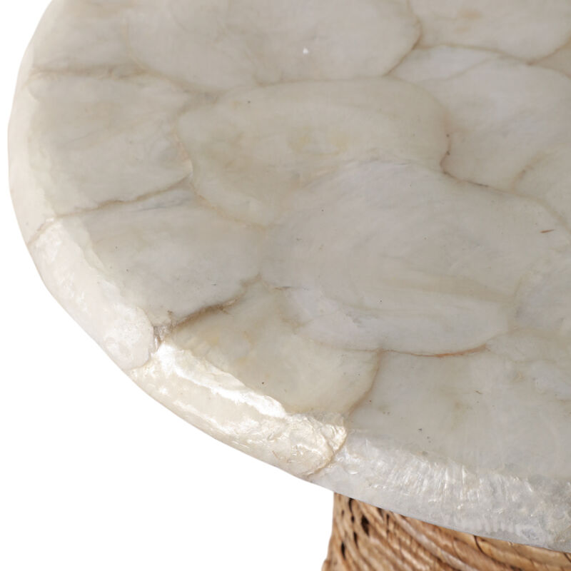 Capiz Top Pandan Accent Table image number 3