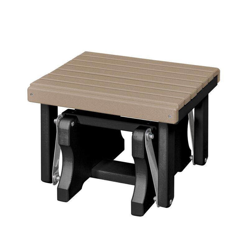 American Furniture Classics Gliding Ottoman in Weatherwood and Black