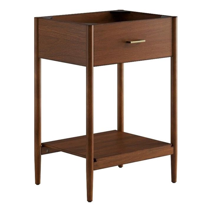 Modway EEI-6352-WAL Zaire 24" Bathroom Vanity Cabinet (Sink Basin Not Included), Walnut