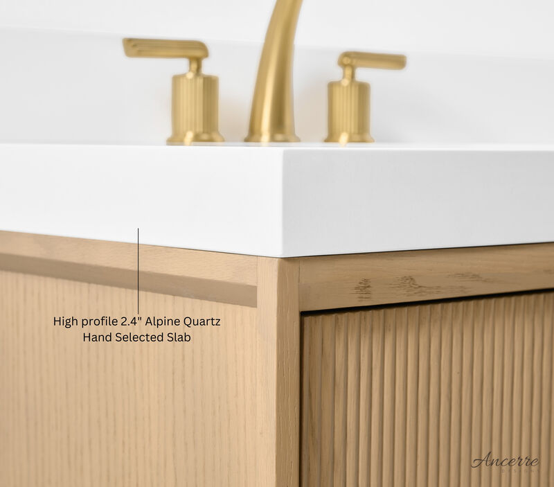 Momo 24 in. Oak Bath Vanity Set with White Quartz Vanity Top and White Undermount Basin