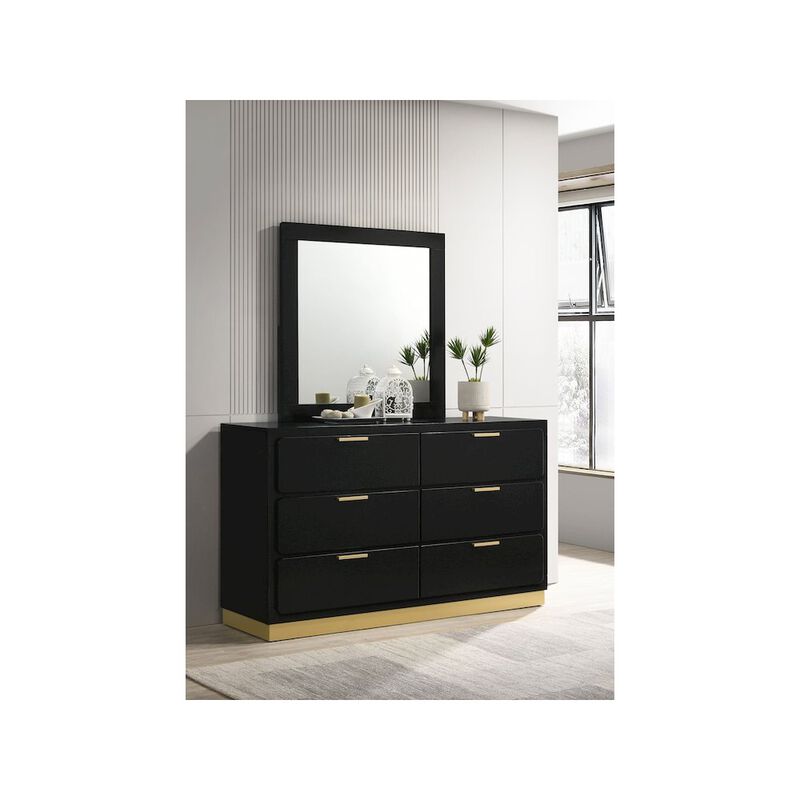 Coaster Co. of America Caraway 6-drawer Dresser with Mirror Black image number 5