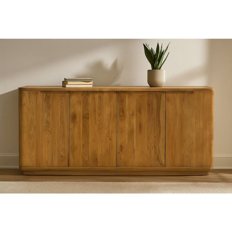 Alex Hamilton Bernard 4-Door Sideboard in Acacia Tan