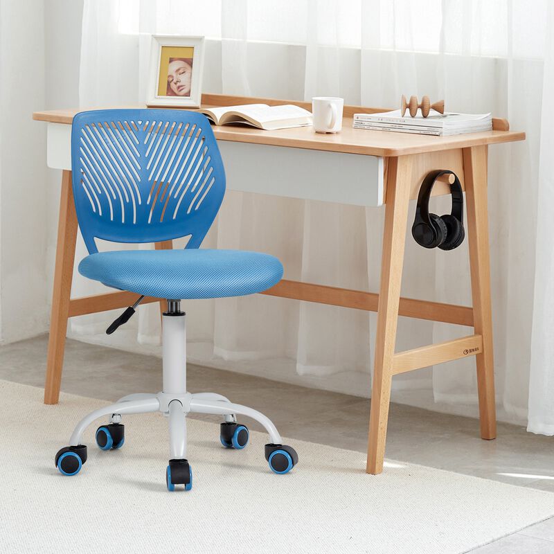 Adjustable Office Task Desk Chair, Armless Design for Comfortable Workspace