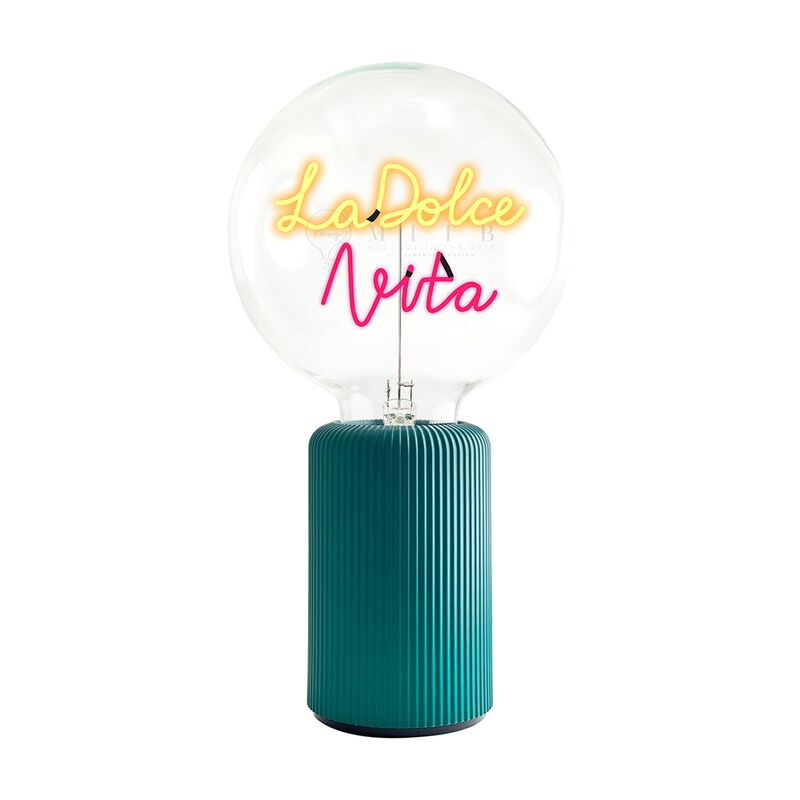 Bulb DOLCE VITA Amber/ Red with Base Table Lamp PORTABLE Pop image number 0