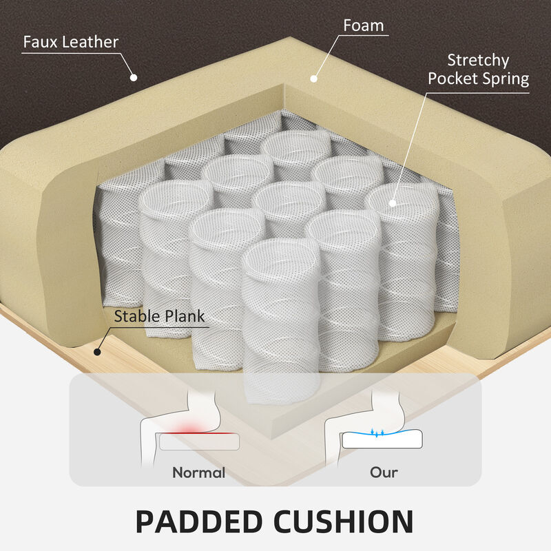 Reclining Armchair with Footrest and Plush Upholstery for Home Relaxation