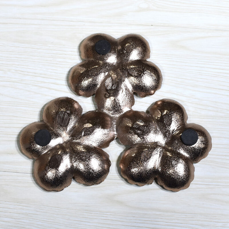 Handmade Decorative Bronze Color Coated 8.26 x 8.26 x 0.98  Inches Aluminium Tray 039AB BBH Home's