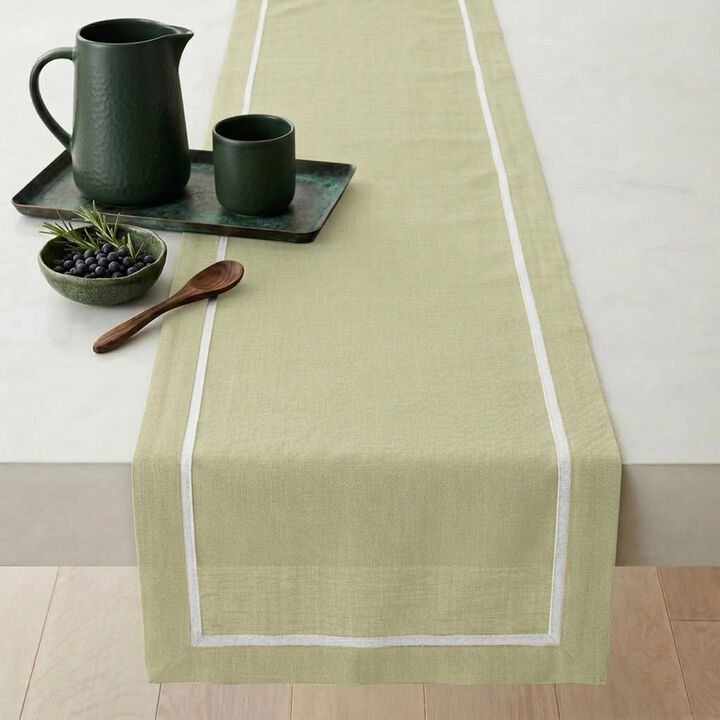 Linen Table Runner for Dining Table, Holiday and Everyday Table Decor - Kensington