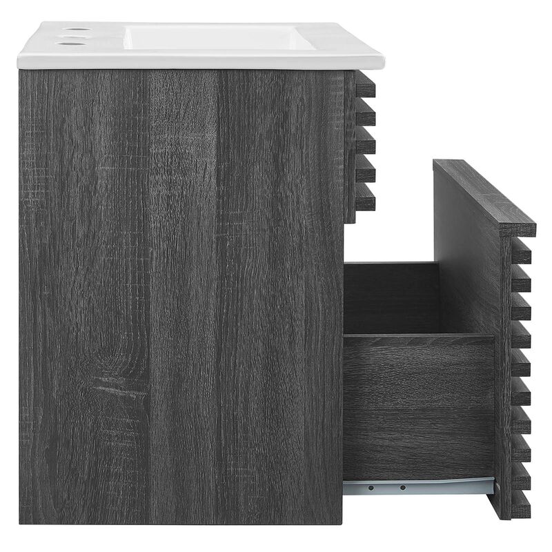 Render 18" Wall-Mount Bathroom Vanity image number 3