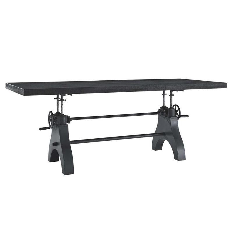 Genuine 96" Crank Adjustable Height Dining and Conference Table image number 1