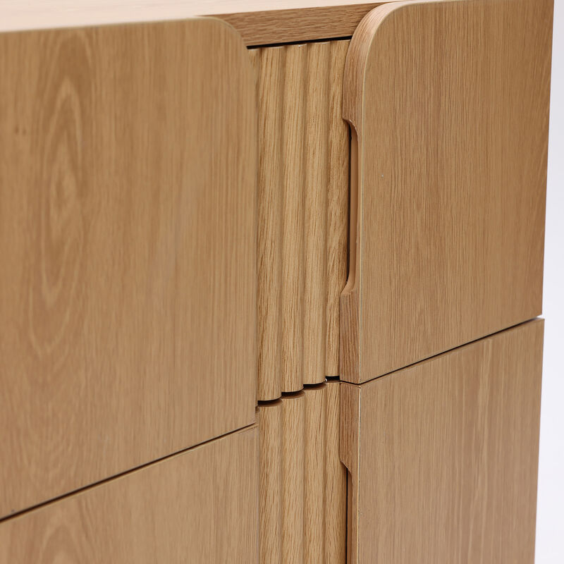 20.5" Blonde Birch 2-Drawer Wood Nightstand image number 4